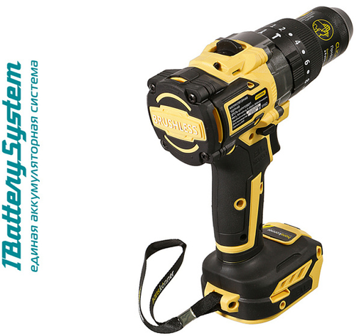 Изображение для Аккумуляторный шуруповерт Hanskonner HCD18165BL 1BatterySystem