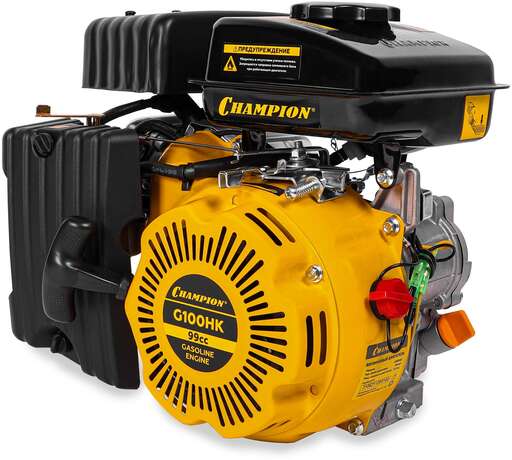 Изображение для Двигатель с горизонтальным валом CHAMPION G100HK (2.5 лс, 16 мм)