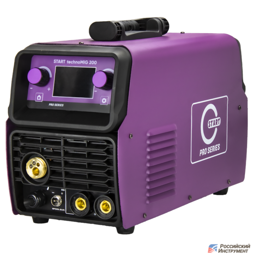 Изображение для Сварочный полуавтомат START PRO 200 technoMIG (синергетическое управление, MMA/MIG-MAG/TIG LIFT)