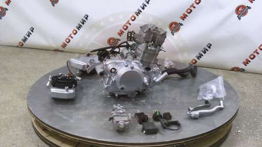 Изображение для Двигатель 4т. 250 см3 177MM, NС250, ZONSHEN, 4х клап, эл+кик, жидк. охлажд. + РАДИАТОР 94197