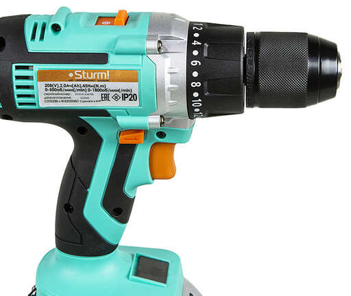Изображение для Аккумуляторный шуруповерт Sturm! CD3220BL