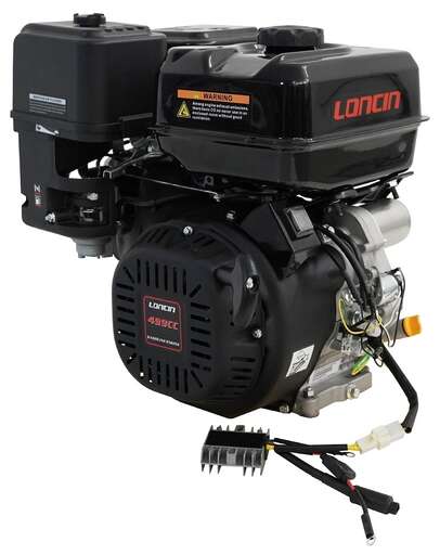Изображение для Двигатель Loncin G500FD (A type) D25 18A (22 лс, электростартер, катушка 18А, 25 мм)