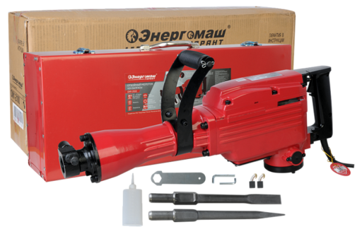 Изображение для Молоток отбойный электрический Энергомаш ГАРАНТ ОМ1-2100 (2 кВт, 1400 уд/мин, от сети)