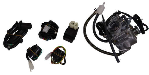 Изображение для Двигатель скутер 4х такт. GY6-150 157QMJ 150 см3 19 шл.