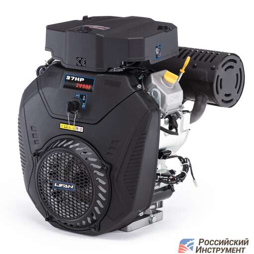 Изображение для Двигатель Lifan LF2V90F ECC 20А (37 лс, 25 мм, электростартер, катушка 20А, электронная заслонка)