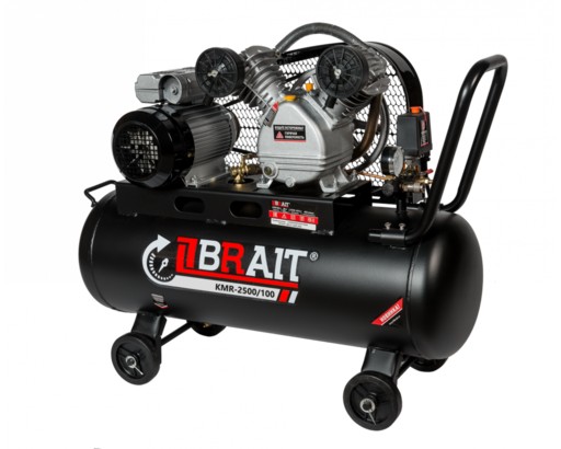 Изображение для Компрессор воздушный BRAIT KMR-2500/100 (2.5 кВт)