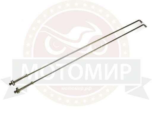 Изображение для Тяга заднего тормоза Аякс в сборе с пружиной и гайкой НО