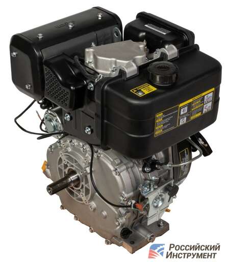 Изображение для Двигатель Loncin Diesel D460FD 5А (10.5 лс, ∅ 25 мм, электростартер, катушка освещения 5А)