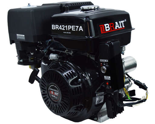Изображение для Двигатель Brait BR421PE 7А(15 лс, 25 мм, электростартер, катушка освещения 7А)