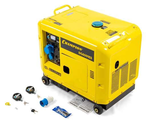 Изображение для Дизельный генератор CHAMPION DG6501ES+ATS (5.5 кВт, автозапуск (блок в комплекте))