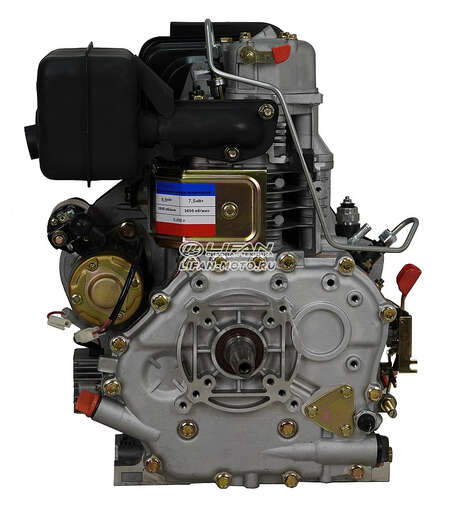Изображение для Двигатель дизельный Lifan С188FD 6А (13 лс, электростартер, катушка освещения 6А, под конус),
