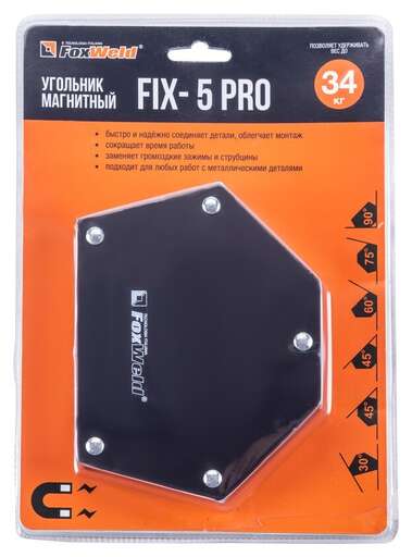 Изображение для Угольник магнитный FIX-5Pro (пр-во FoxWeld/КНР)