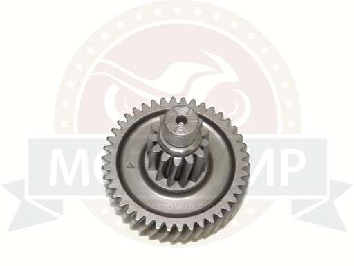 Изображение для Шестерня редуктора GY6-125/150 ведущая (блок шестерня) D-69мм, h-60,5мм, d-15 косой зуб 42з (13з)