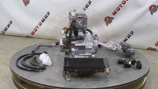 Изображение для Двигатель 4т. 250 см3 170MМ-2 ZONGSHEN (жидкостное охлаждение, радиатор) + РАДИАТОР 41399