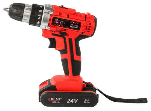 Изображение для Дрель-шуруповёрт Brait BCD24S (24В, 2 аккумулятора)