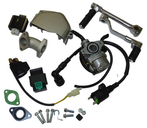 Изображение для Двигатель четырехтактый, 110 см3  YX-110 (1P53FMH), воздушное охлаждение, МКПП4, все вверх, нижний электростартер, кикстартер