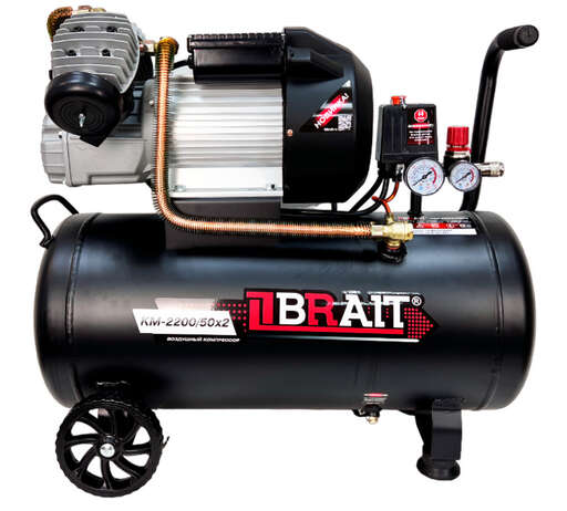 Изображение для Компрессор воздушный коаксиальный Brait KM-2200/50Х2 (2,2кВт ) 