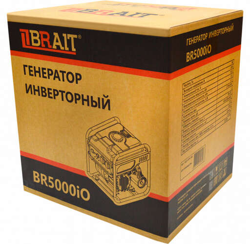 Изображение для Генератор бензиновый инверторный Brait BR5000iO (3.7 кВт)