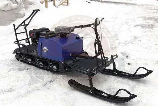 Изображение для Мотобуксировщик Лидер-3-3Т-17АП с лыжным модулем (Lifan 17 лс, электростартер, освещение, реверс, адаптивная подвеска)