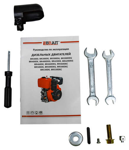 Изображение для Двигатель дизельный Brait BR530DE (13 лс, электростартер, 25 мм)