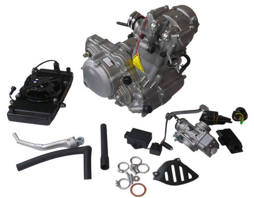 Изображение для Двигатель 4т 449 см3 194MQ, NC450, ZONGSHEN, 4х клапанный, электростартер, жидкостное охлаждение