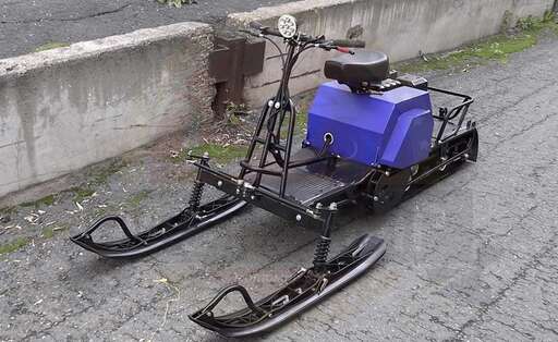 Изображение для Мотобуксировщик компактный Лидер-Дельта с лыжным модулем (Lifan 8 лс, фара, редуктор автоматического сцепления