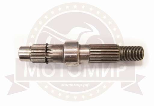 Изображение для Вал редуктора (М16*125мм*1.5мм) 19шлиц/19шлиц GY6-50/80 ВЕДОМЫЙ , 1 амортизатор.(НАБОР)