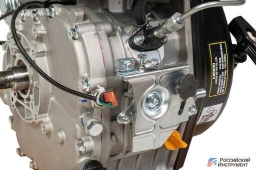 Изображение для Двигатель Loncin Diesel D460FD 5А (10.5 лс, ∅ 25 мм, электростартер, катушка освещения 5А)