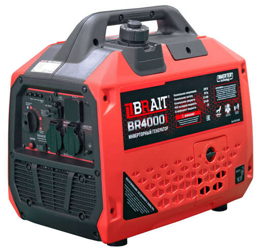 Изображение для Генератор бензиновый инверторный Brait BR4000I (3.8 кВт)