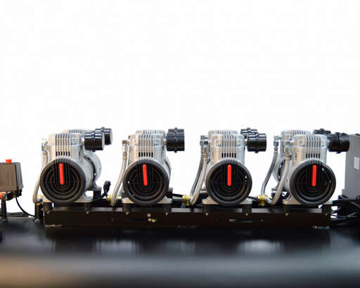 Изображение для Компрессор воздушный Brait KB-5100/200X4 PRO (200л; 5,1Kw; 8bar, 900л/ м; без масляный 380В)