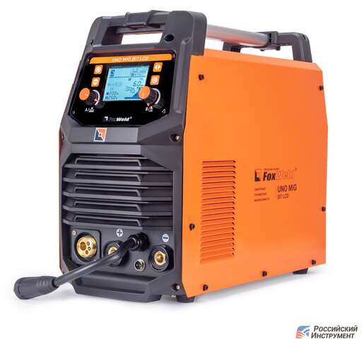 Изображение для Сварочный полуавтомат Foxweld UNO MIG 207 LCD (синергетическое управление, MMA/MIG-MAG/TIG LIFT)