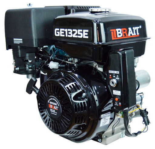 Изображение для Двигатель бензиновый GE1325E (13л.с;диаметр вала 25мм;ручной и электростартер;1-цилиндр;4-тактный;бак 6,5л;раб.объем 389куб.см) 18шт/пал