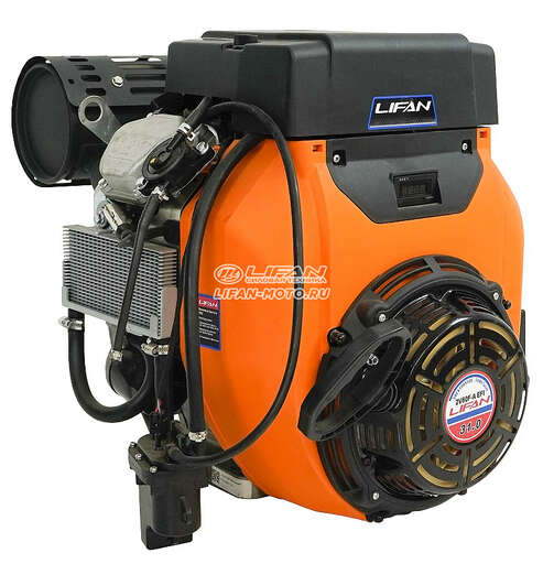 Изображение для Двигатель Lifan 2V80F-A EFI (LF2V80F-P) (31 лс, электростартер, катушка 20А, инжектор, электронная заслонка, 25 мм