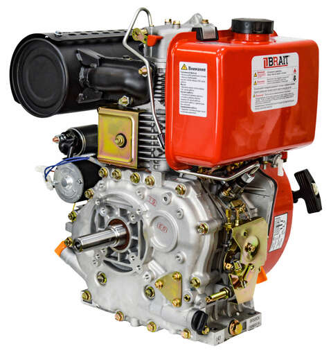 Изображение для Двигатель дизельный Brait BR500DE (12 лс, электростартер, 25 мм)