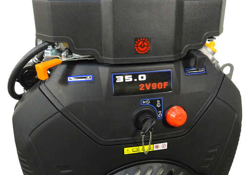 Изображение для Двигатель Lifan LF2V90F 20А (35 лс, 25 мм, электростартер, катушка 20А, механическая заслонка)