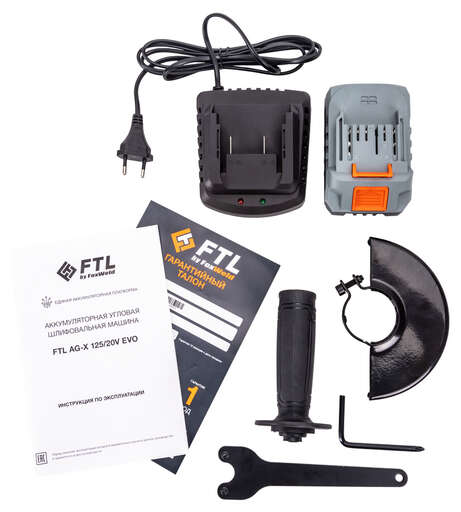 Изображение для Аккумуляторная угловая шлифовальная машина Foxweld FTL AG-X 125/20V EVO