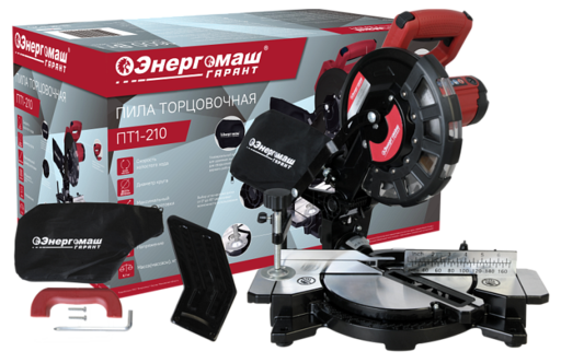 Изображение для Пила торцовочная Энергомаш Гарант ПТ1-210 (1.6 кВт) 