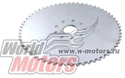 Изображение для Звезда ведомая 62 зуба F50,F80,NR50,NR80,T100,72(8P) дешевая (9 отверстий)