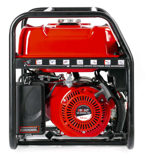 Изображение для Генератор бензиновый Brait GB-3800SEL PRO (3.1 кВт, пусковой ток 6.2 кВт, возможность автозапуска)
