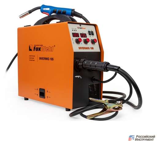 Изображение для Сварочный полуавтомат Foxweld INVERMIG 185 (MMA/MIG-MAG/TIG LIFT)