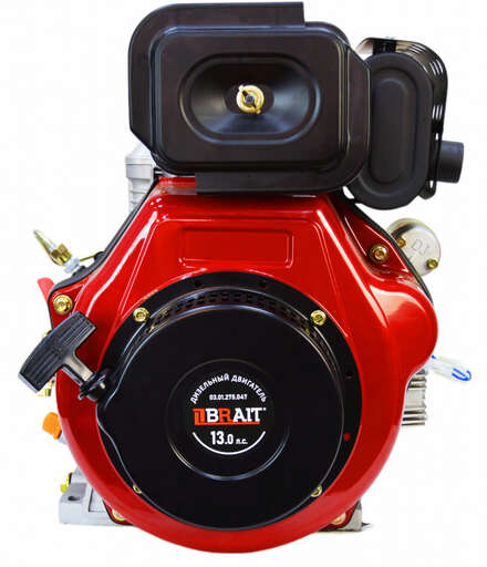 Изображение для Двигатель дизельный Brait BR530DEC (13 лс, электростартер, вал под конус для генератора) 