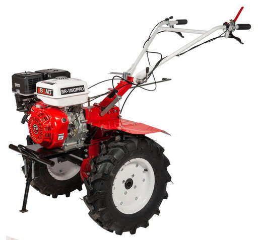 Изображение для Мотоблок  бензиновый Brait BR-135GFPRO (18.5 лс, пониженная скорость, 3 вперед/1 назад, колеса 6Х12)