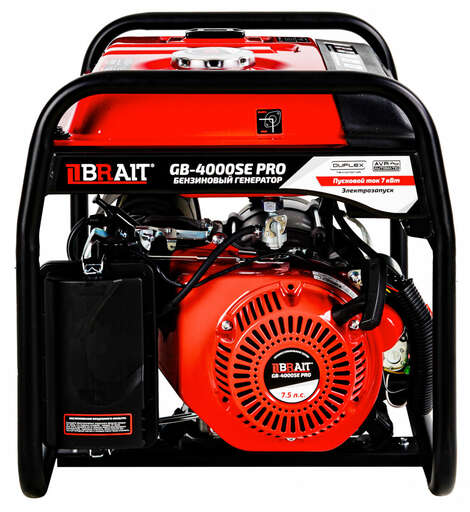 Изображение для Генератор бензиновый Brait GB-4000SE PRO (3.5 кВт, электростартер, возможность автозапуска, пусковой ток  7 кВт)