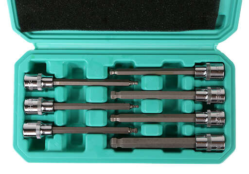 Изображение для Набор головок HEX 3/8", 110мм, 7шт, наконечник шар, СrV Sturm!