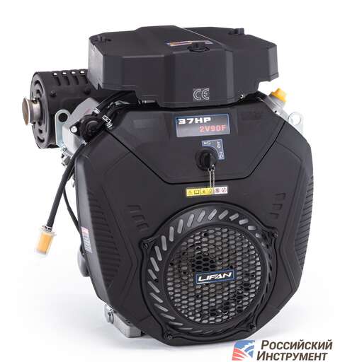 Изображение для Двигатель Lifan LF2V90F ECC 20А (37 лс, 25 мм, электростартер, катушка 20А, электронная заслонка)