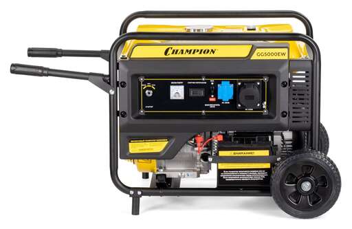 Изображение для Бензиновый генератор CHAMPION GG5000EW (5.5 кВт, электростартер)