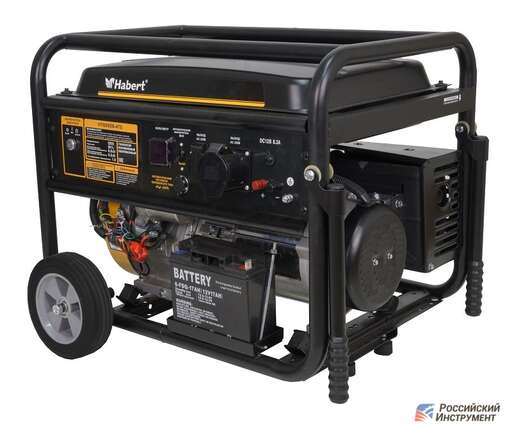 Изображение для Генератор Habert HT8000EB-ATS (6.5 кВт, электростартер, возможность подключения автозапуска)