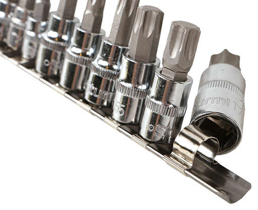Изображение для Набор головок Torx, 1/2", 1/4", 3/8", 55мм, 13шт, S2 Sturm!
