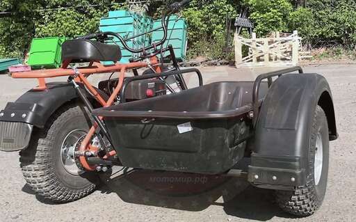 Изображение для Прицеп боковой для мотоциклов СКАУТ САФАРИ-1,2 (без корыта) (Невозможна регистрация в ГИБДД), колесо 20Х7Х8