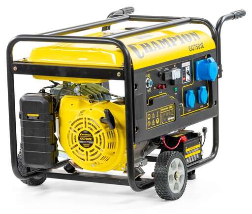 Изображение для Бензиновый генератор CHAMPION GG7501E (6.5 лс, электростартер)